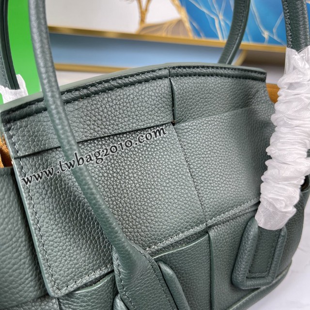 Bottega veneta高端女包 KF008 寶緹嘉荔枝紋松石綠arco29 BV經典款mini手拎肩背包  gxz1220